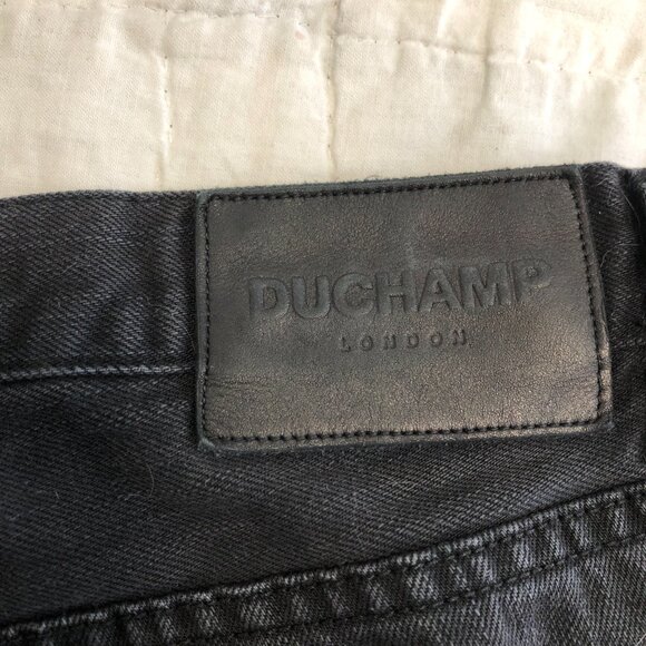 Duchamp London Black Cotton Jeans Straight Leg Size 29x30 - Picture 9 of 12